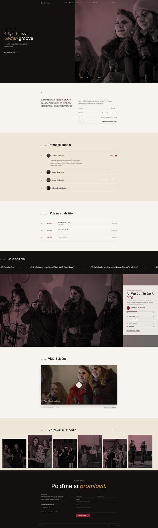 KvarteTones concept 2: editorial / studio style