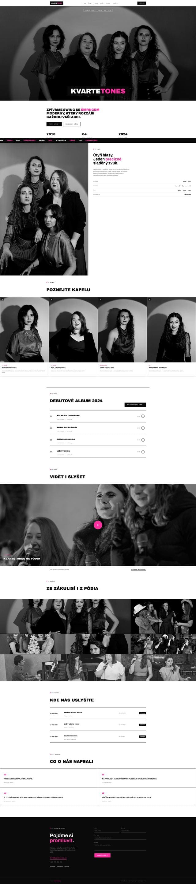 KvarteTones concept 5: minimalist neon / mono style