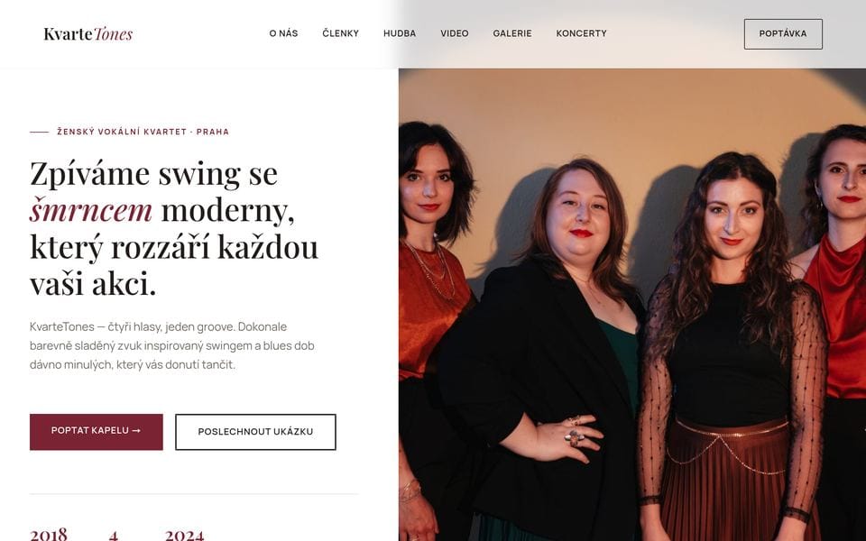 KvarteTones landing page